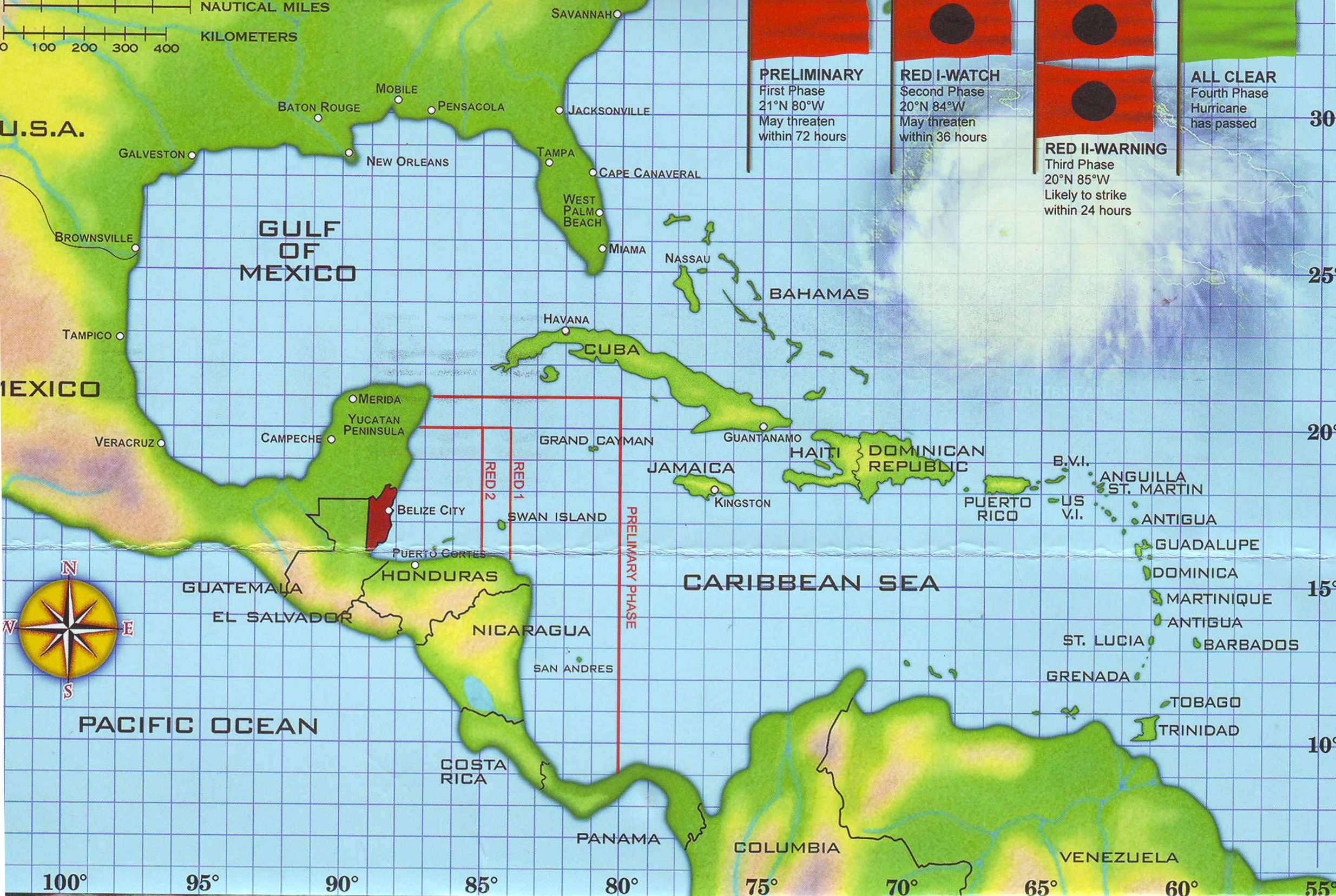 World Map Belize